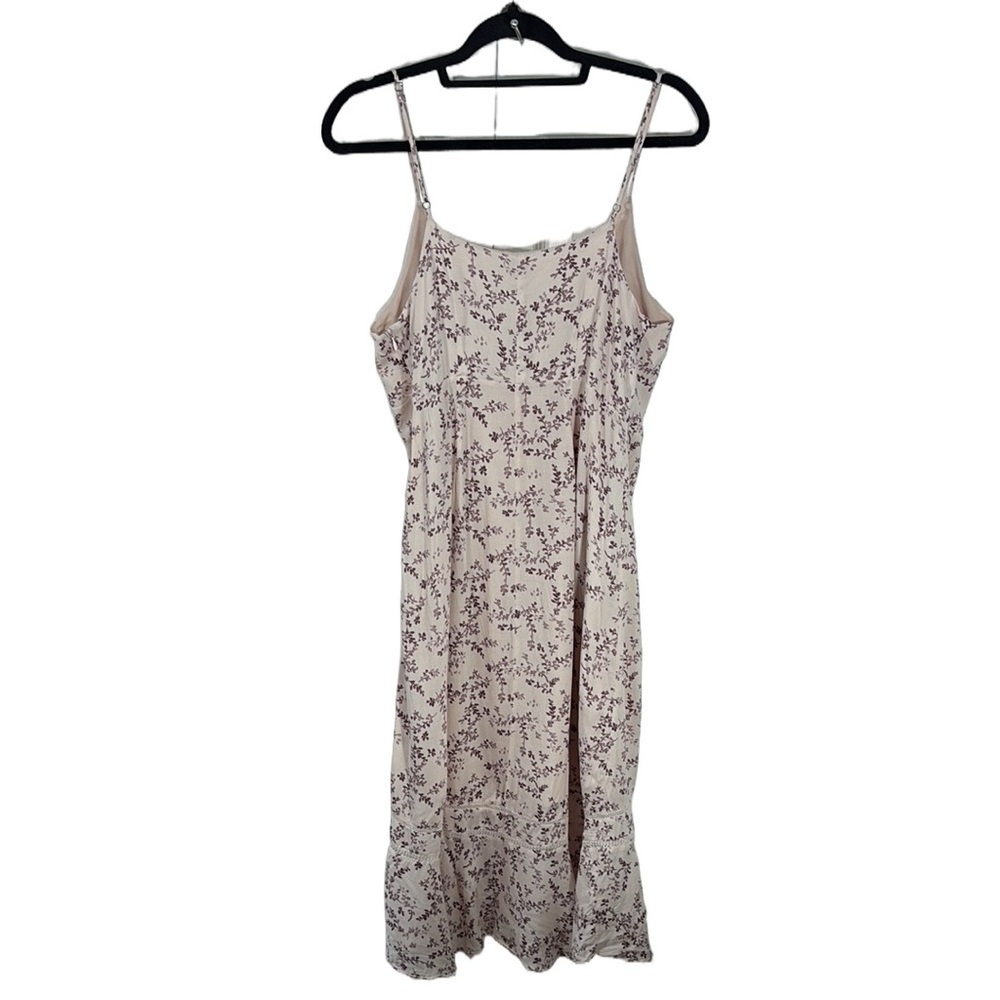Gentle Fawn floral Slip Midi Dress Beige Pink Minimalist Boho Cami Dress - Picture 8 of 8